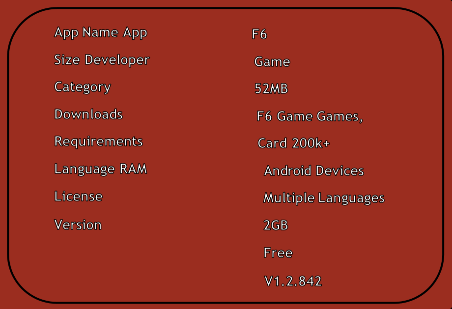F6 Game Specification